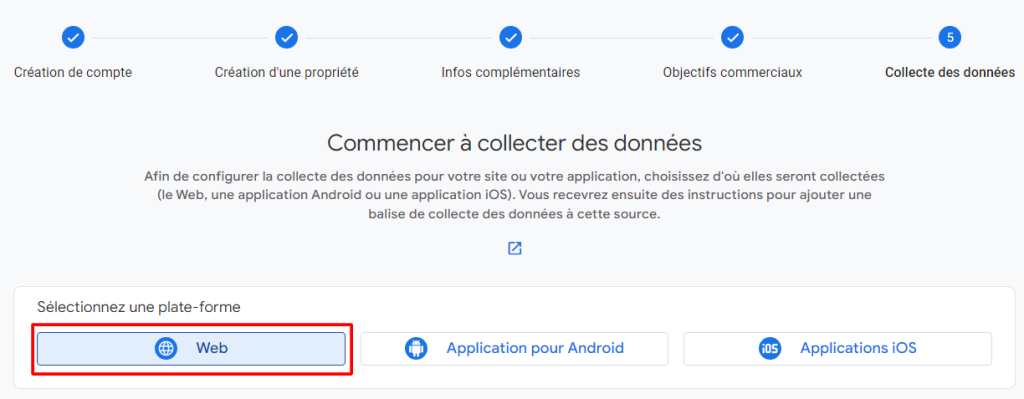 Configuration du flux Google Analytics 4